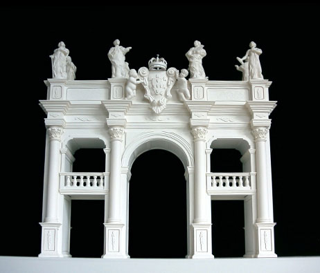 Maquetas: Arcos barrocos. Fundao Ricardo Esprito Santo Silva. Lisboa. (figura 1)