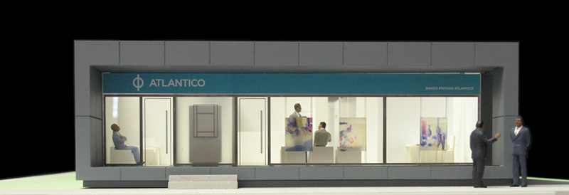 Maquetas: Agncia bancria II, Banco Privado Atlntico, Angola. (figura 1)