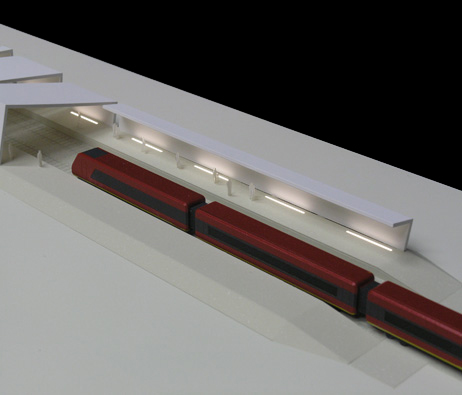 Maquetas: Cobertura de plataforma ferroviria I, Luanda, Angola (figura 1)