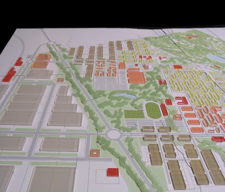 Maquetas: Centro comercial, pavilho multiusos e arranjo paisagstico. Leiria (figura 3)