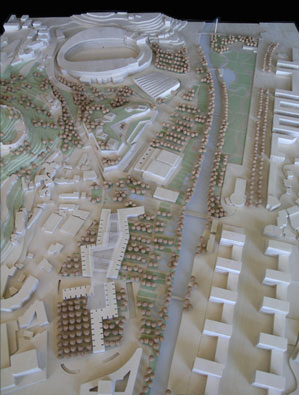 Maquetas: Centro comercial, pavilhão multiusos e arranjo paisagístico. Leiria. (figura 3)