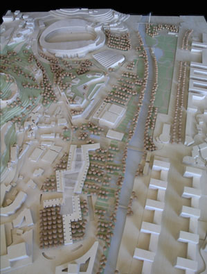 Maquetas: Centro comercial, pavilho multiusos e arranjo paisagstico. Leiria. (figura 3)